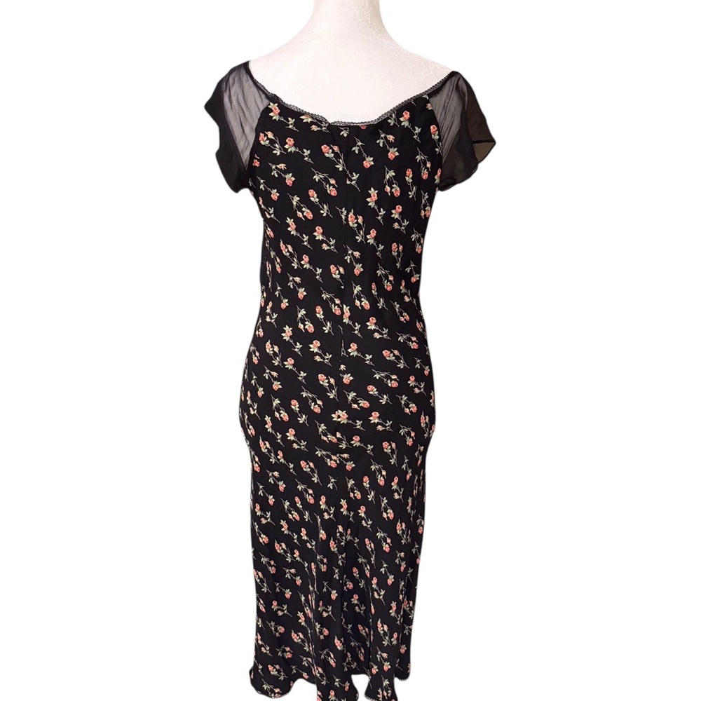 Vintage Betsey Johnson NY Slip Dress, 90’s/Y2K Floral Coquette Grunge,Goth - Picture 2 of 12